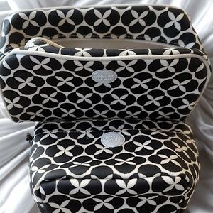 Audrey Lewis Black and White Floral Bags